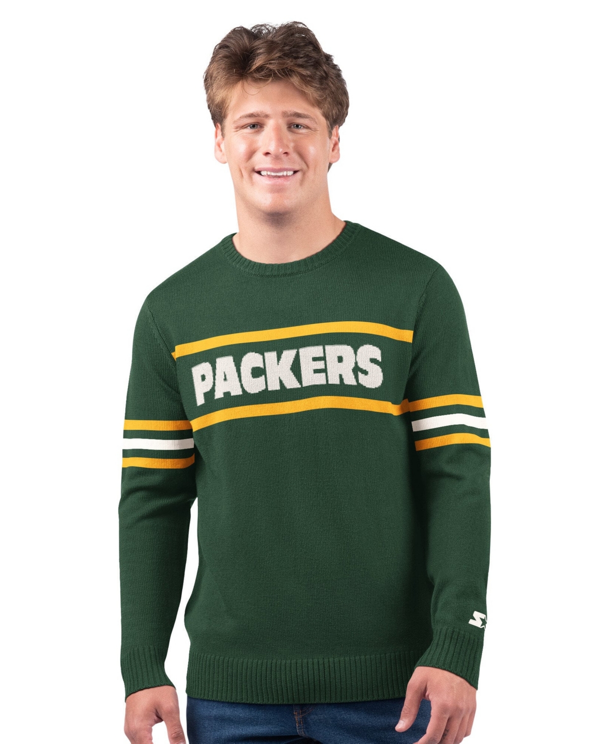 Starter Men's Green Bay Packers Player Sweater - Green