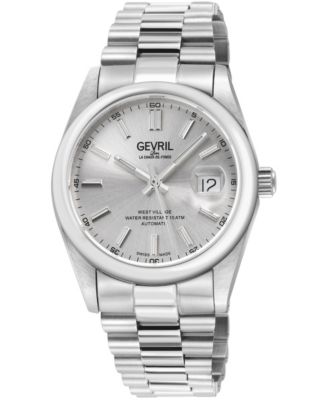 Men's Swiss Automatic West Village Stainless Steel Bracelet Watch, 40 mm