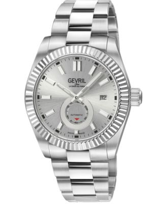 Men's Swiss Automatic West Village Stainless Steel Bracelet Watch, 40mm