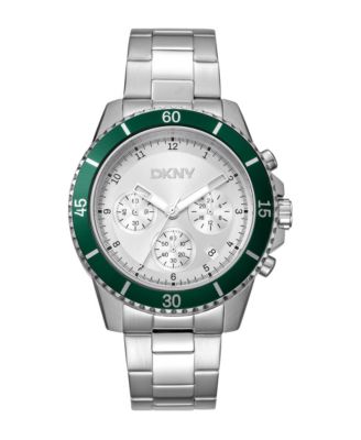 Men's Quartz Active Silver Stainless Steel Bracelet Watch, 42mm