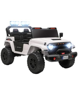 2-Seater Electric Truck with Four-Wheel Drive, 132-lb Capacity, Ages 3-8