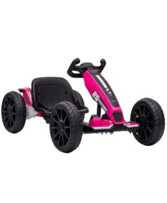 12V Electric Go Kart with Four Length Settings and LED Headlights, Up to 25 kg, Ages 3-6