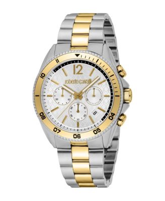 Men's Quartz Chronograph Two-Tone Stainless Steel Bracelet Watch, 42mm