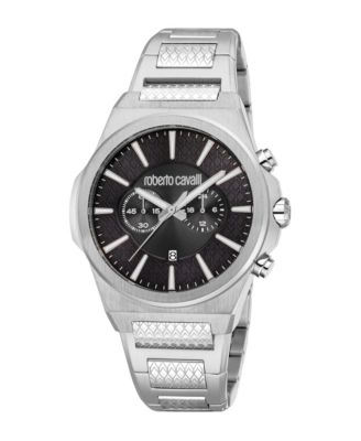 Men's Quartz Water-Resistant Silver Stainless Steel Bracelet Watch