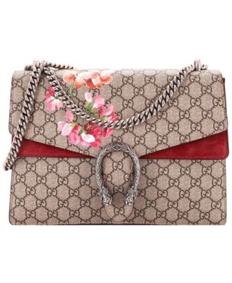 Medium Dionysus Bag Blooms Print GG Coated Canvas