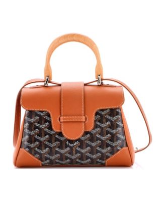 Mini Saigon Top Handle Bag Coated Canvas with Leather