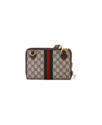 Small Ophidia Double Zip Crossbody Bag GG Coated Canvas