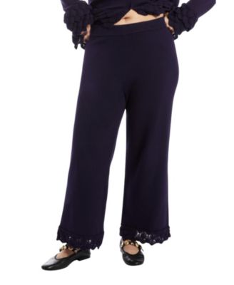 Women's June and Vie Ruffle Detail Sweater Pant