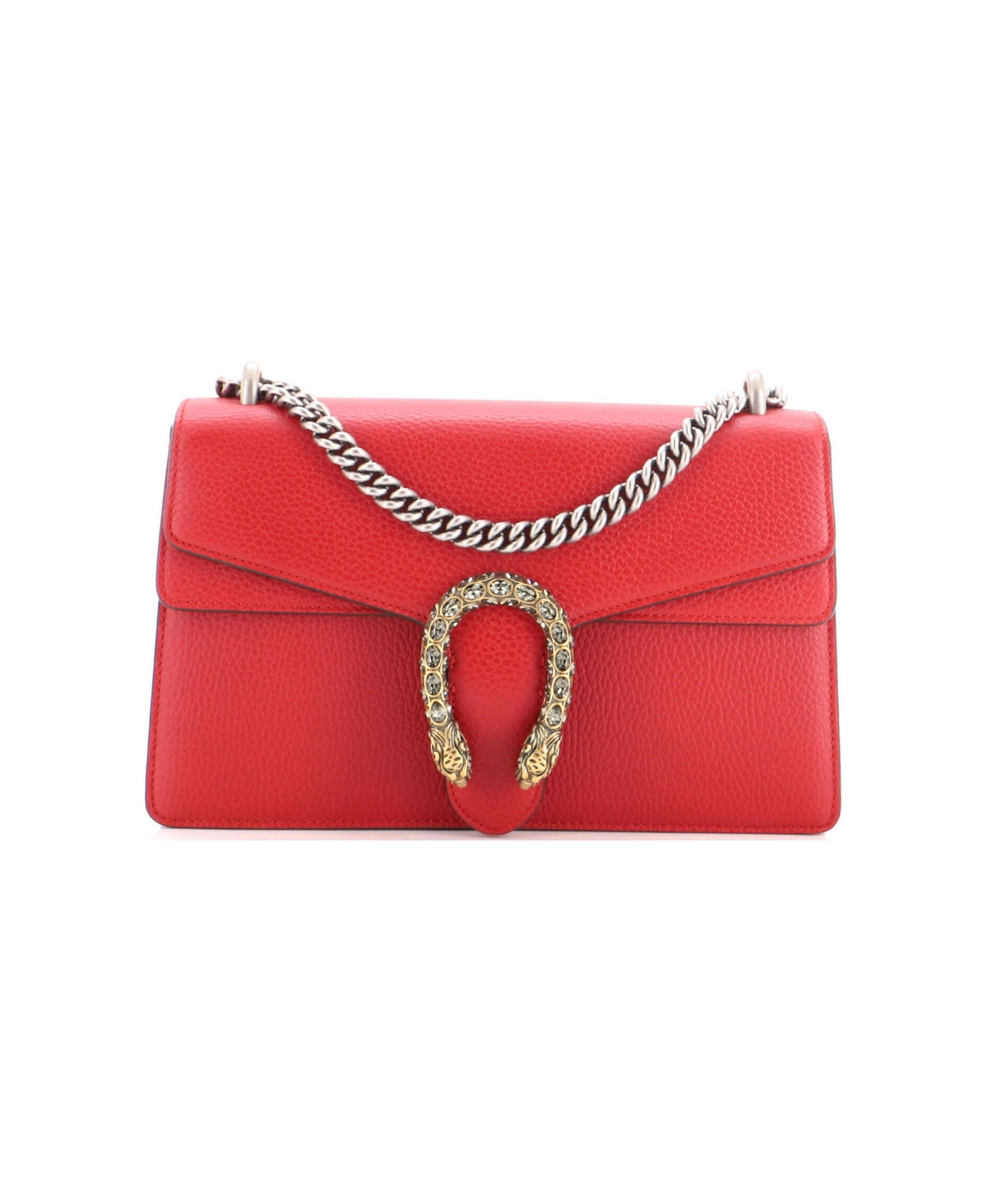 Pre-Owned Gucci Small Dionysus Bag Leather - Red