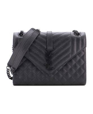 Medium Classic Monogram Envelope Satchel Mixed Matelasse Leather