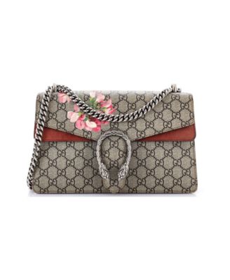 Small Dionysus Bag Blooms Print GG Coated Canvas