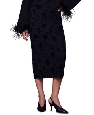 Women's Willow Floral-Print A-Line Midi Skirt