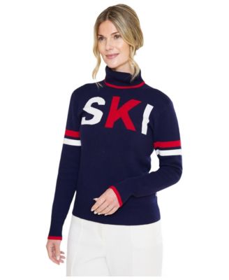 Women's Ski Text Slim Fit Sweater