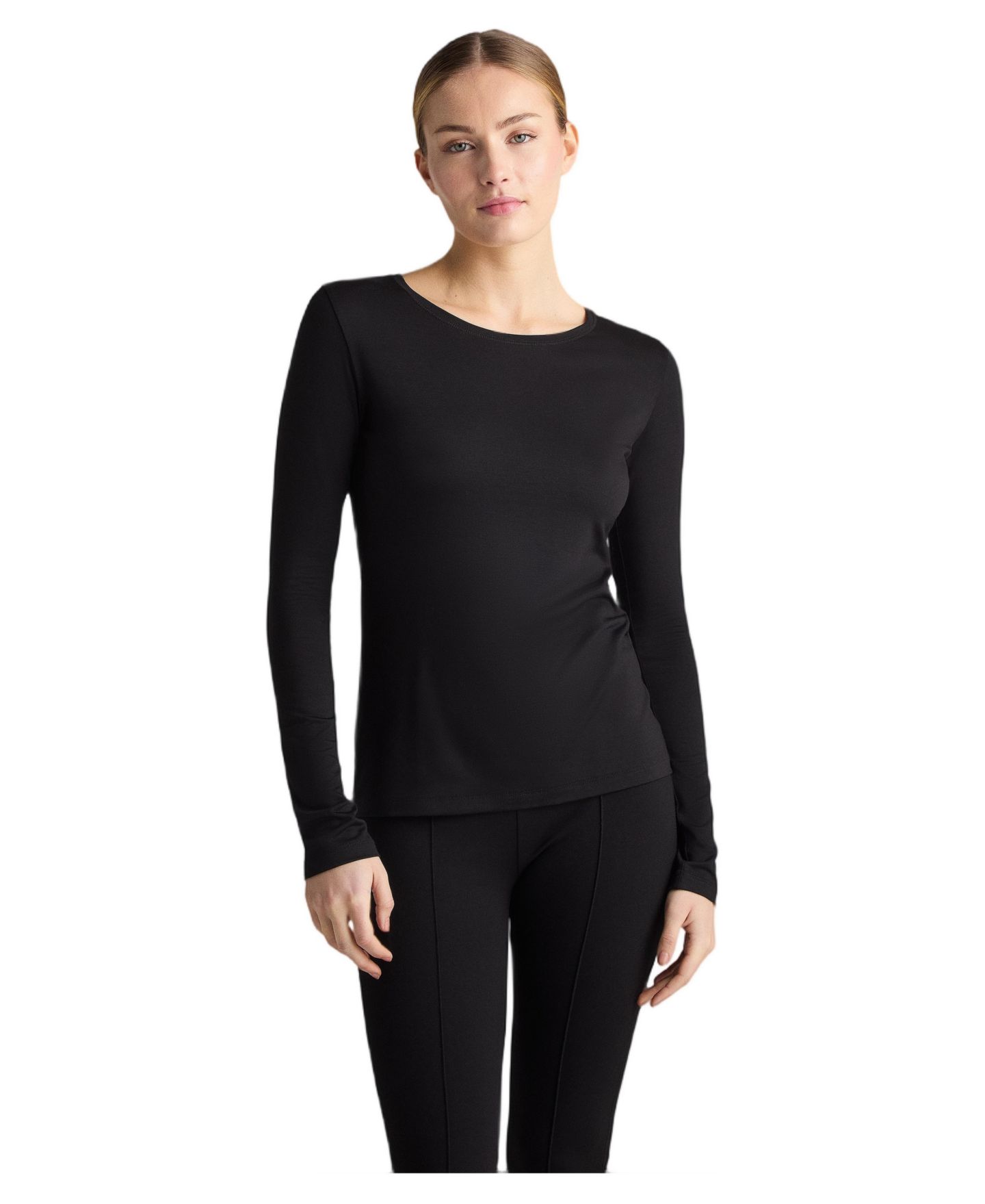 Женский топ Residus Celon Fitted Long-Sleeve, цвет: Чёрный — фото 1