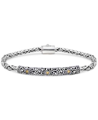 Women's Two-Tone Filigree with Borobudur Chain Bracelet