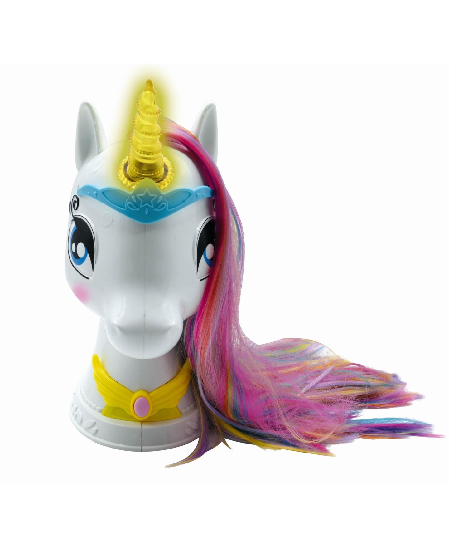 Детские куклы Lexibook My Magic Interactive Unicorn Hair Styling Head with Long and Silky Hair, Ages 3+, цвет: Разноцветный — фото 3