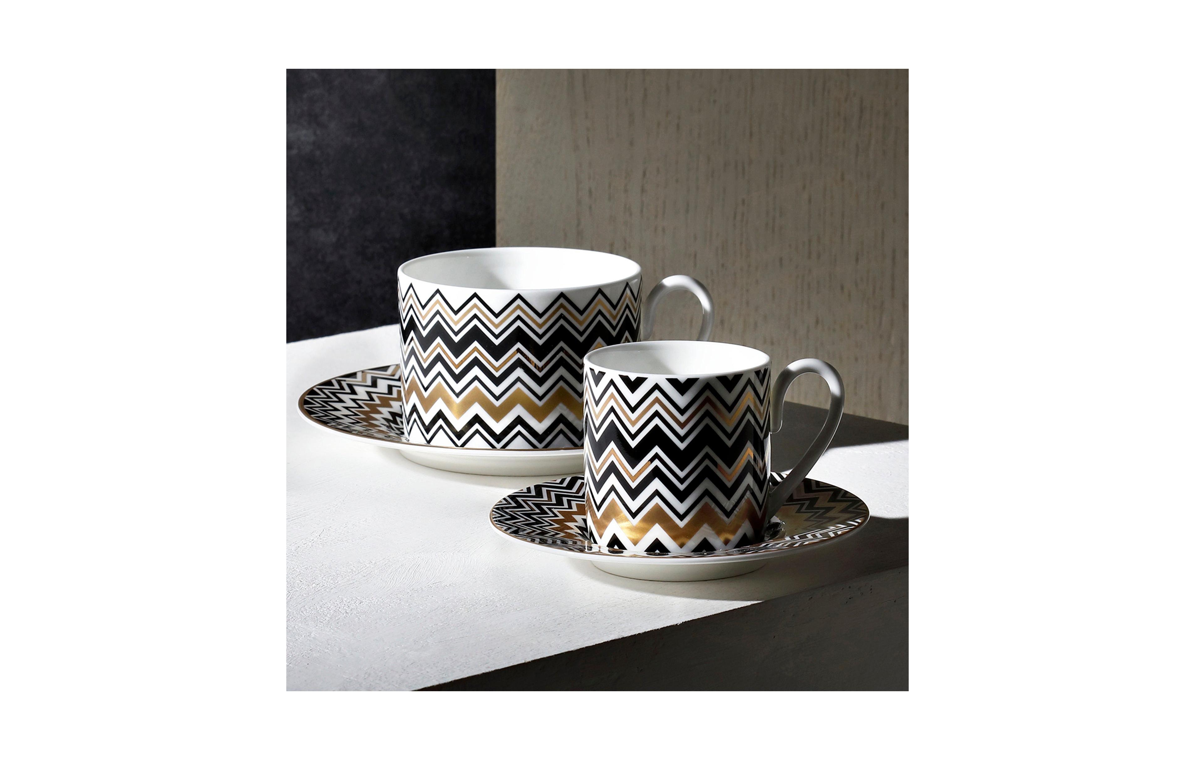 Missoni Tea Cup and Saucer Iconic Set of 2