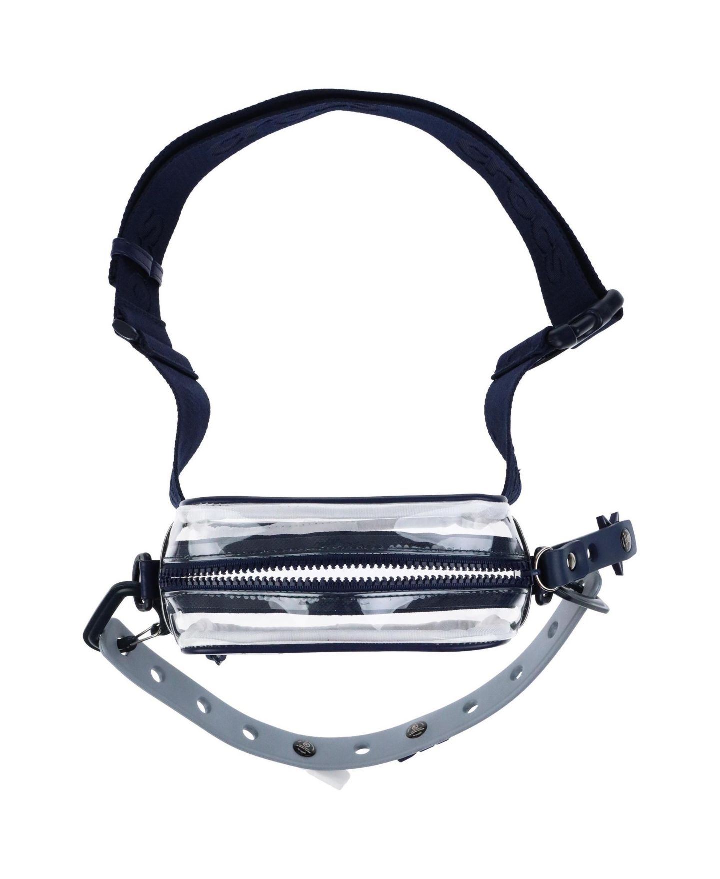 Мужская сумка Crocs Dallas Cowboys Clear Stadium-Approved Jibbitz-Compatible Crossbody, цвет: Тёмно-синий / Серый — фото 2