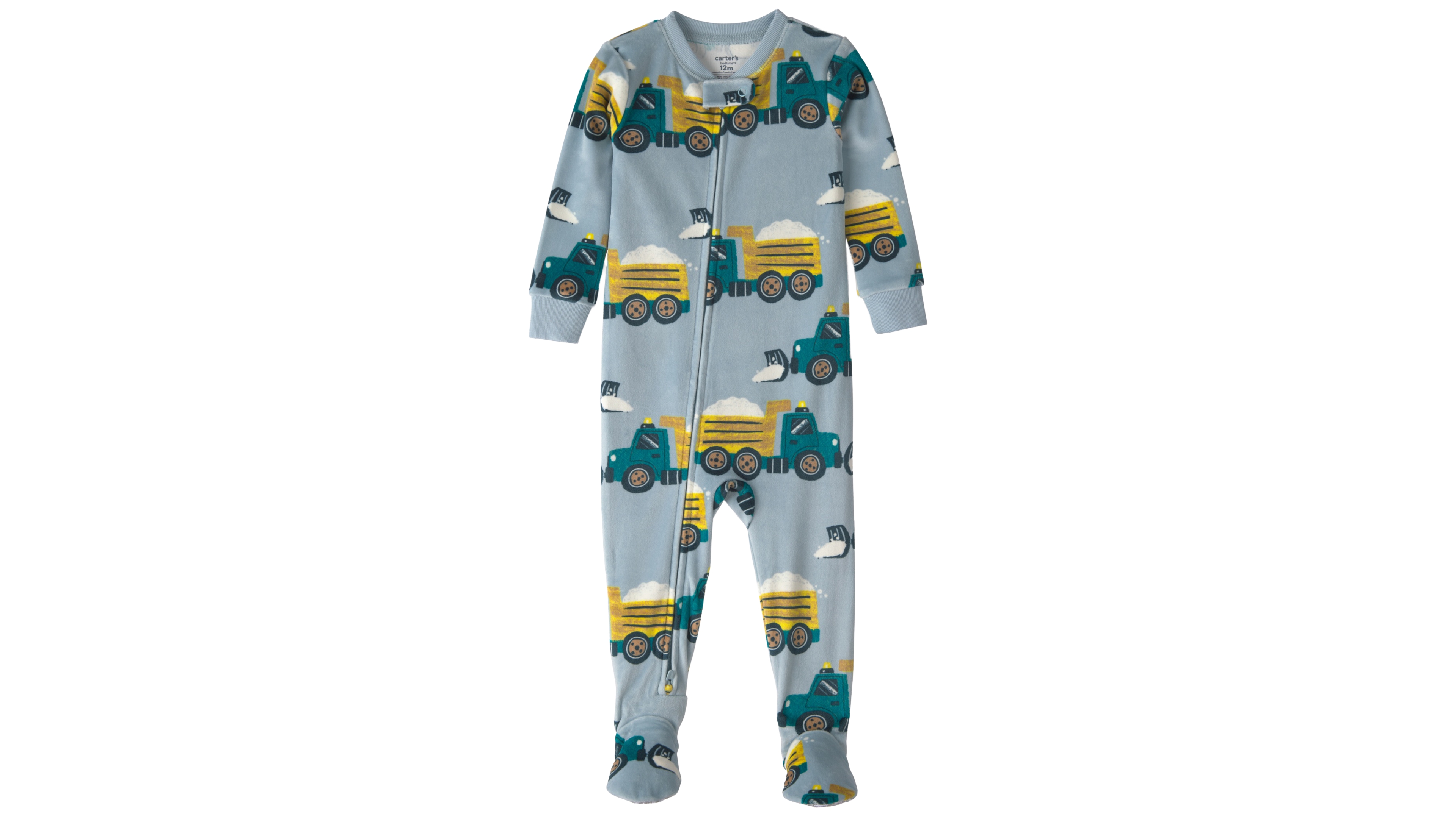 Carter's Baby Boys' Dream Plush Snug-Fit 2-Way Zipper Footed Pajama