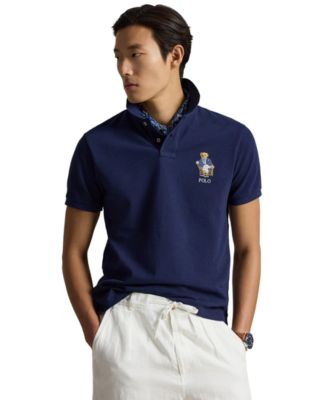 Men's Custom Slim-Fit Polo Bear Polo Shirt