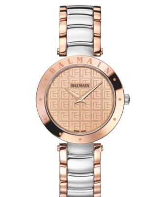 Women's Swiss Quartz Balmainia Two-Tone Stainless Steel Bracelet Watch 33mm