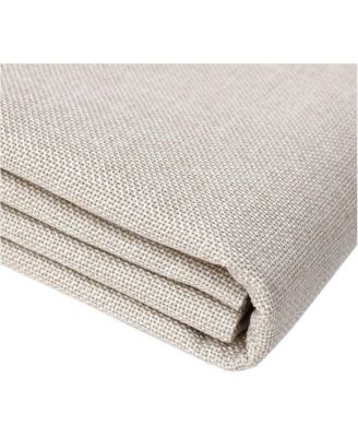 Heavy Linen Fabric 1.2mm Thickness Plain Solid Color Cloth For Sewing Embroidery Home Decor