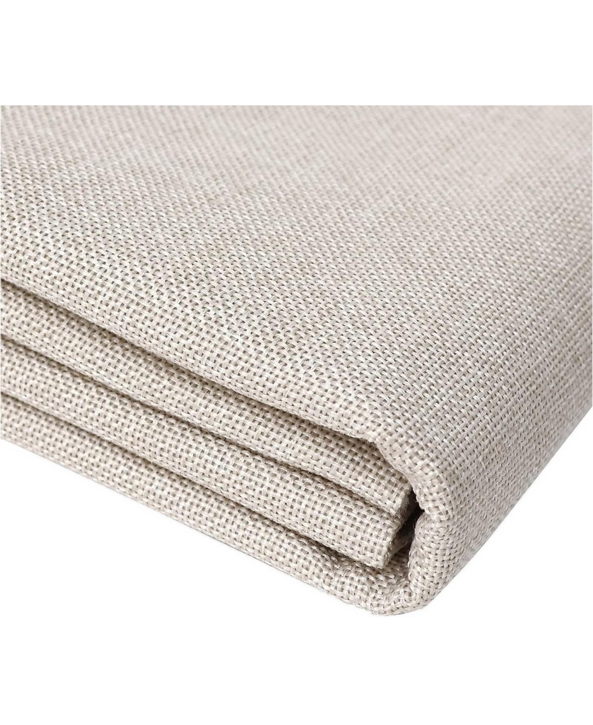Aeelike Heavy Linen Fabric 1.2mm Thickness Plain Solid Color Cloth For Sewing Embroidery Home Decor