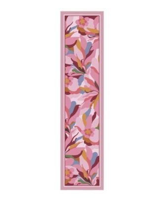 Petal Mirage Floral Oblong Silk Scarf
