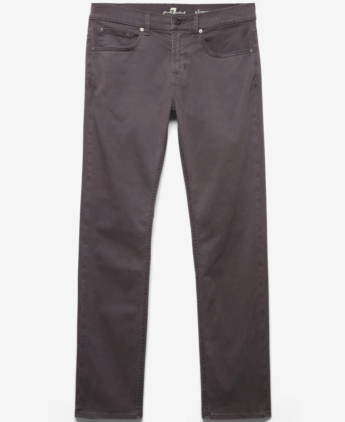Мужские брюки 7 For All Mankind Slimmy Slim-Fit Stretch 5-Pocket Chino, цвет: Must — фото 11