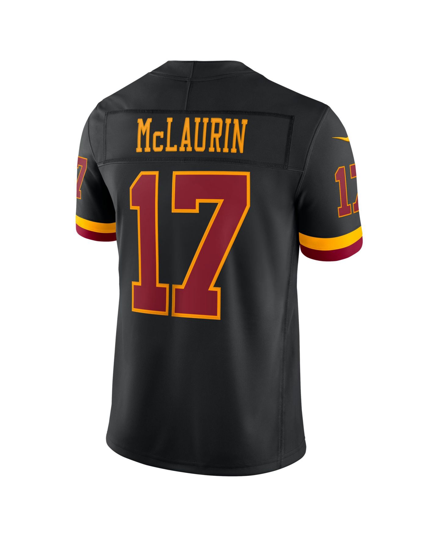 Мужской топ Nike Terry McLaurin Black Washington Commanders Alternate Vapor F.U.S.E. Stitched Limited Jersey — фото 2