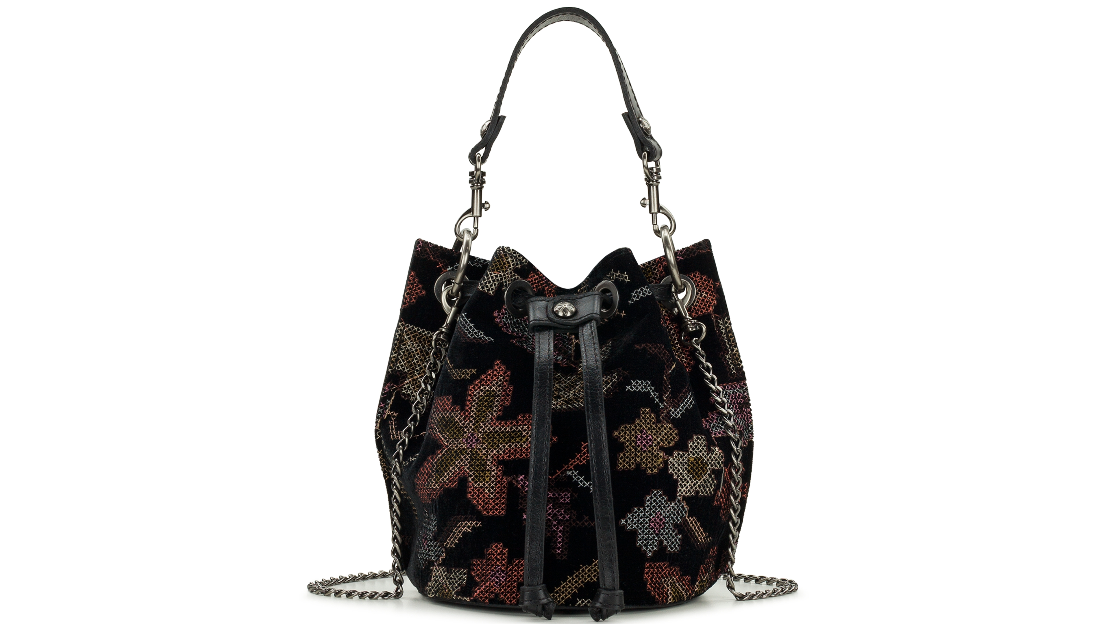 Patricia Nash Volania Small Crossbody Bucket Handbag