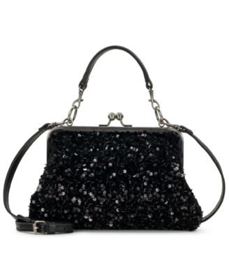 Vione Frame Small Sequin Crossbody Bag