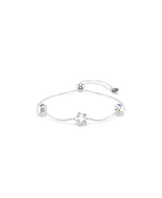 Crystal Silver-Tone Star Adjustable Bracelet