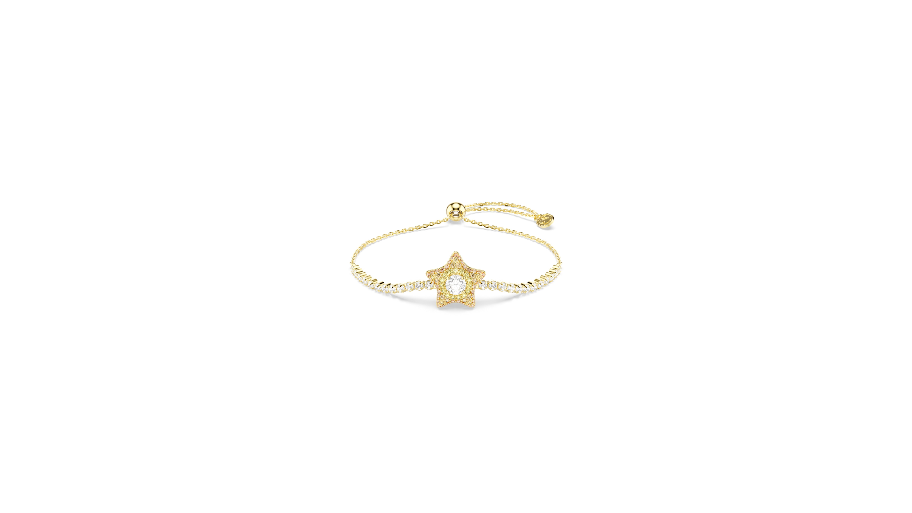 Swarovski Women's Sublima Crystal and Zirconia/Gold-Tone Star Bracelet