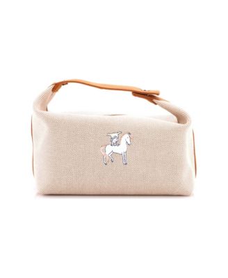 Pre-Owned HERMES GM Bride-A-Brac Cabriole Travel Case Toile