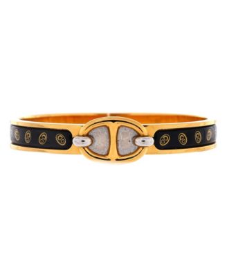 Pre-Owned Herm&egrave;s Two-Tone Enamel Mini Clic Chaine d'Ancre Bracelet