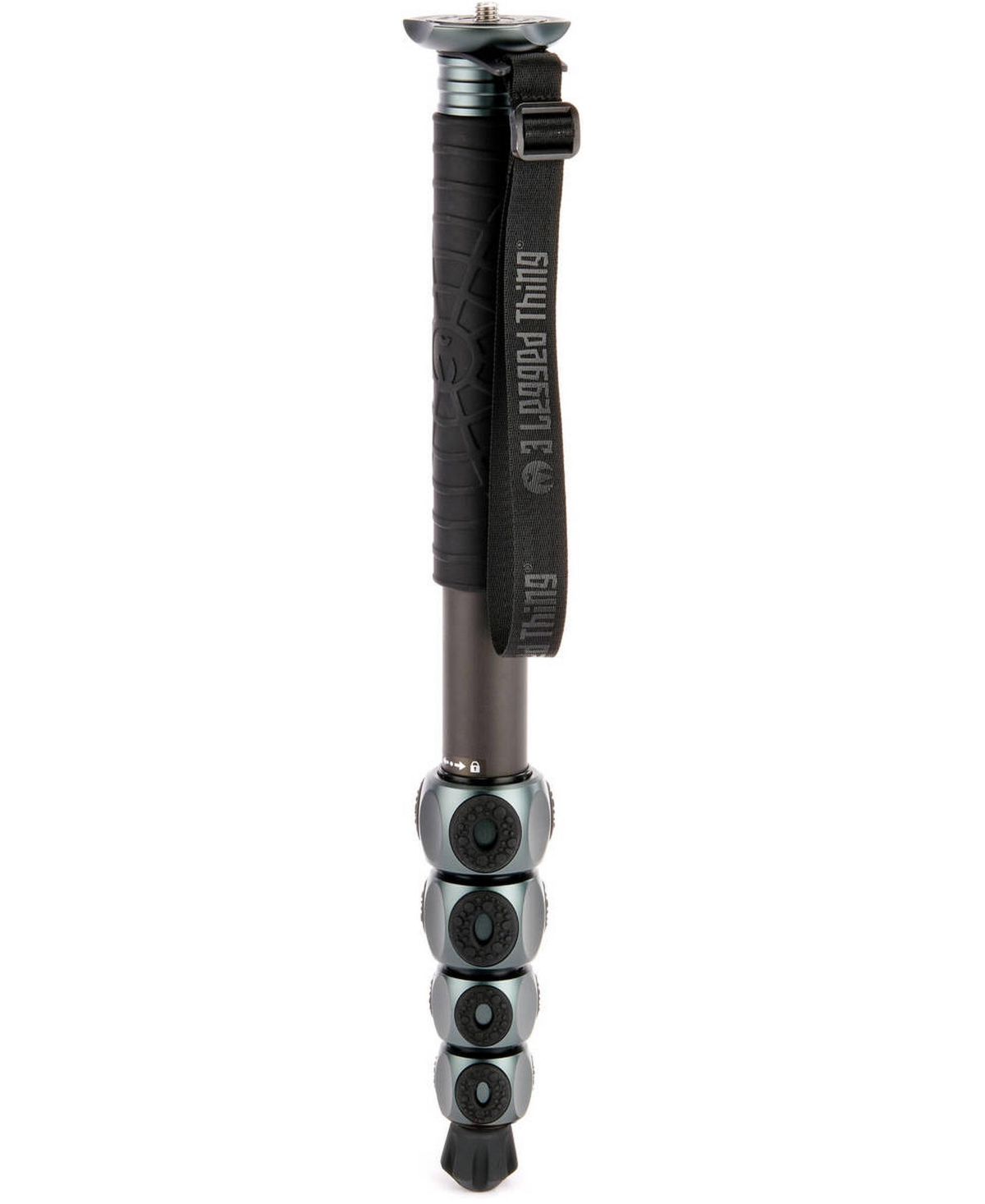3 Legged Thing Alana 5-Section Carbon Fiber Monopod for Cameras - Metallic slate gray