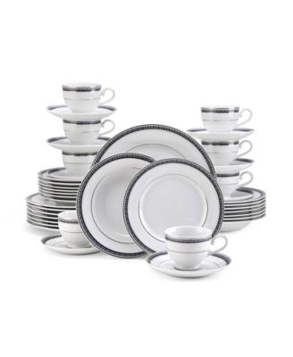 Platinum Crown Cobalt 40 Pc. Dinnerware Set, Service for 8