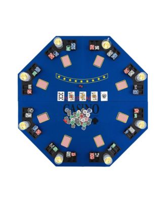 Foldable 8-Player Poker Tabletop, Ages 18+