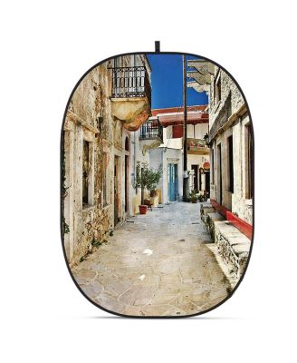 CBA-CS0003 5x6.5' Fabric Collapsible Backdrop, Street
