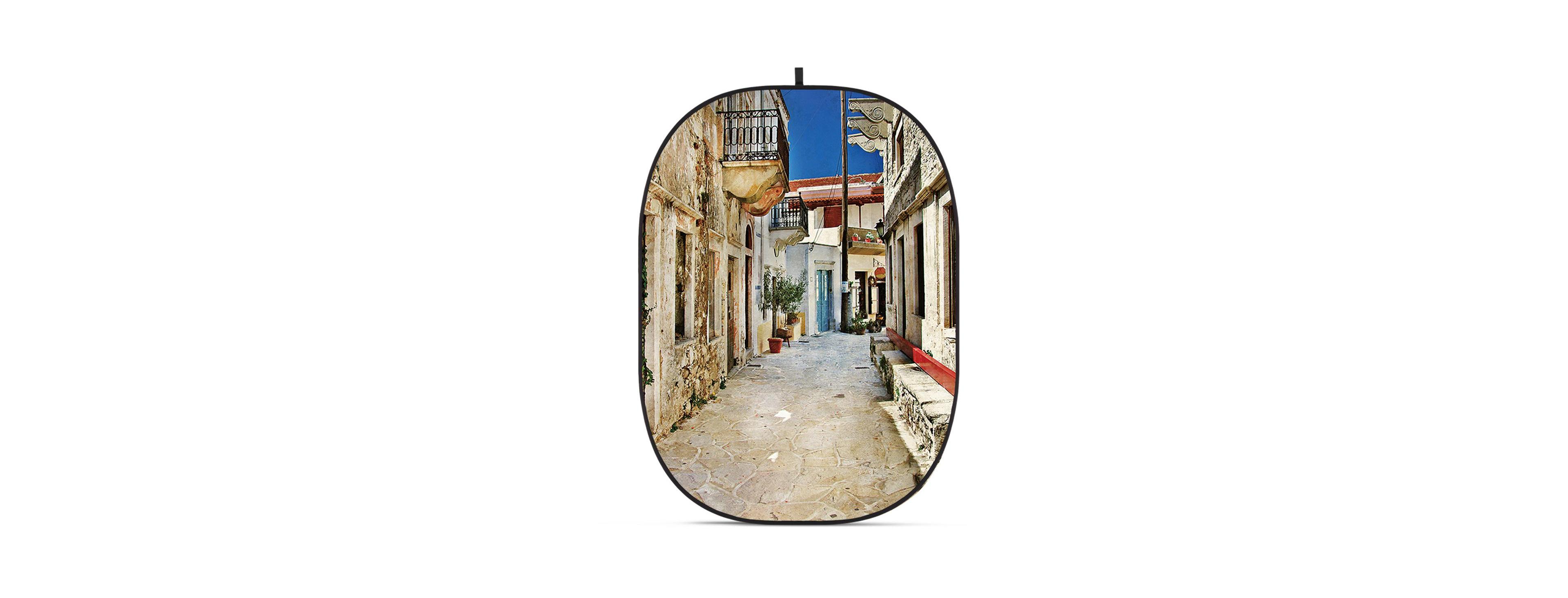 Glow Cba-CS0003 5x6.5' Fabric Collapsible Backdrop, Street