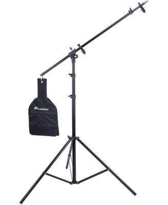 11.5' 5-Section Stand with Boom Extension and Reflector Holder Arm [Compatible with 5/8" and 1/4" Mounts]