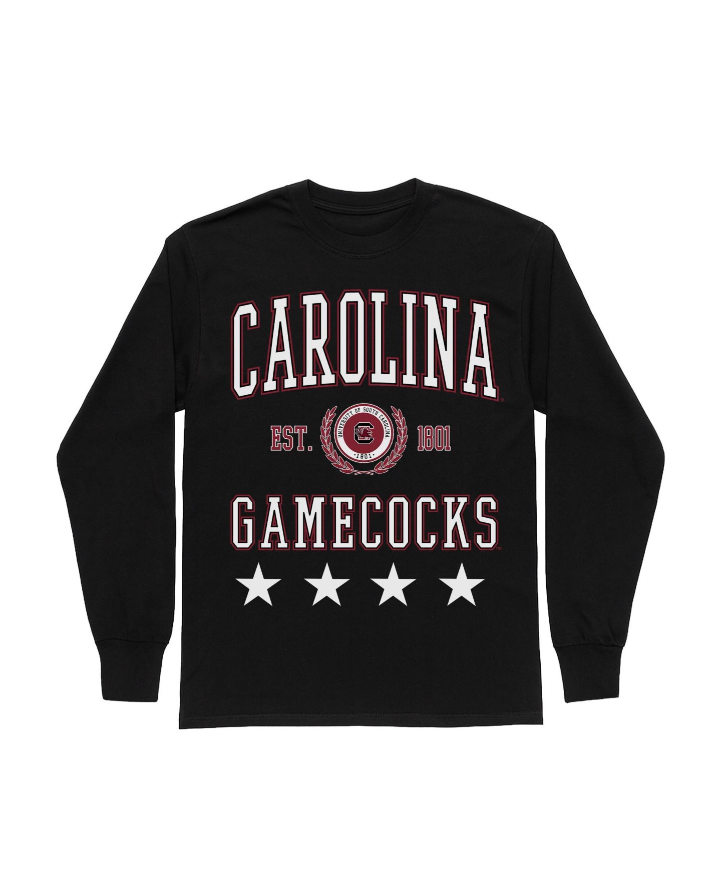 Женская футболка Gameday Couture Black South Carolina Gamecocks Oversized Everyday Star Long-Sleeve — фото 5