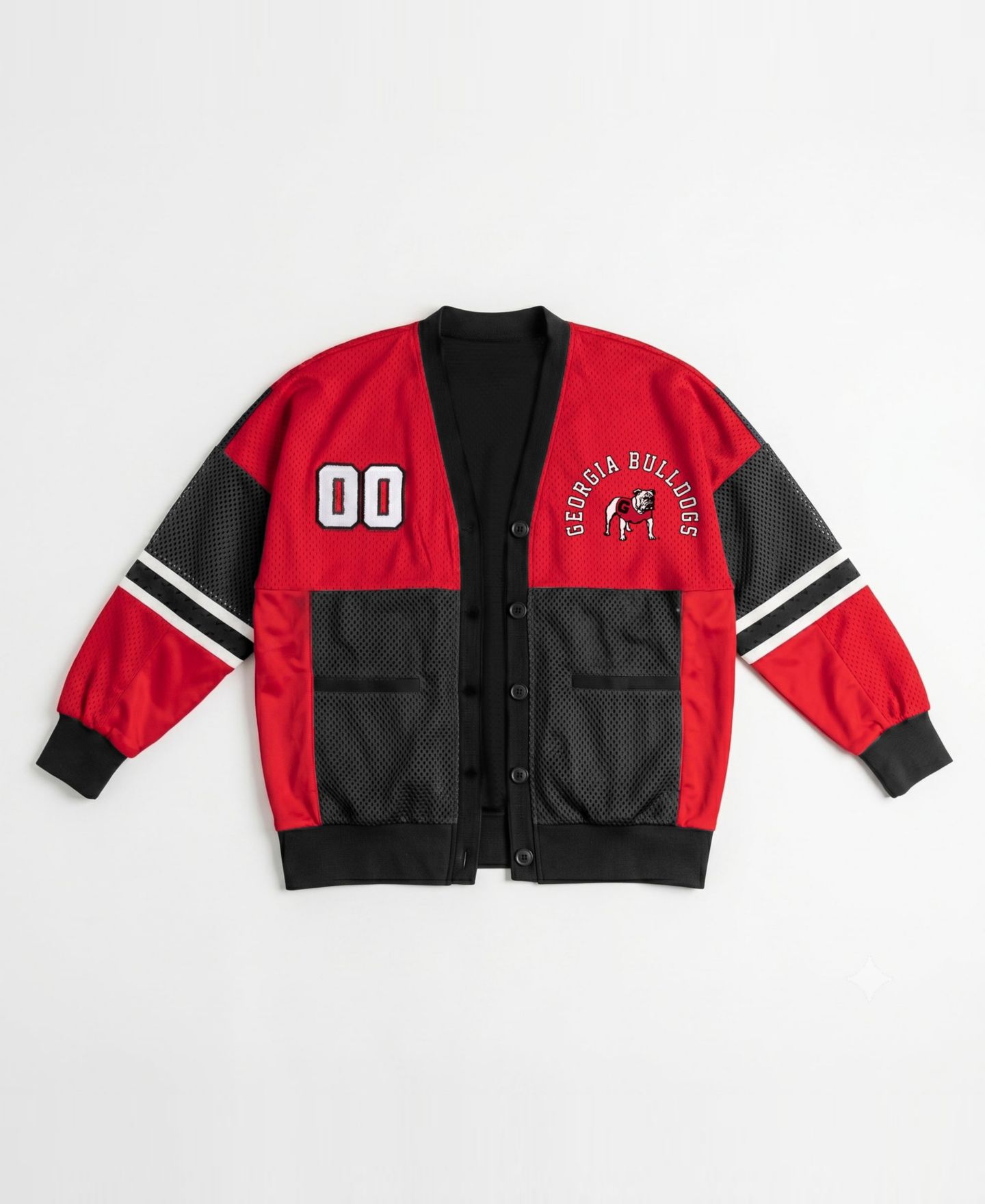 Женский кардиган Gameday Couture Red/Black Georgia Bulldogs MVP Era Satin Button-Down — фото 5