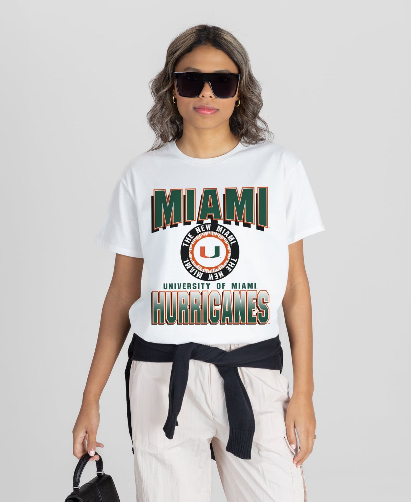 Женская футболка Gameday Couture White Miami Hurricanes All-Time Classic Oversized Flowy — фото 4