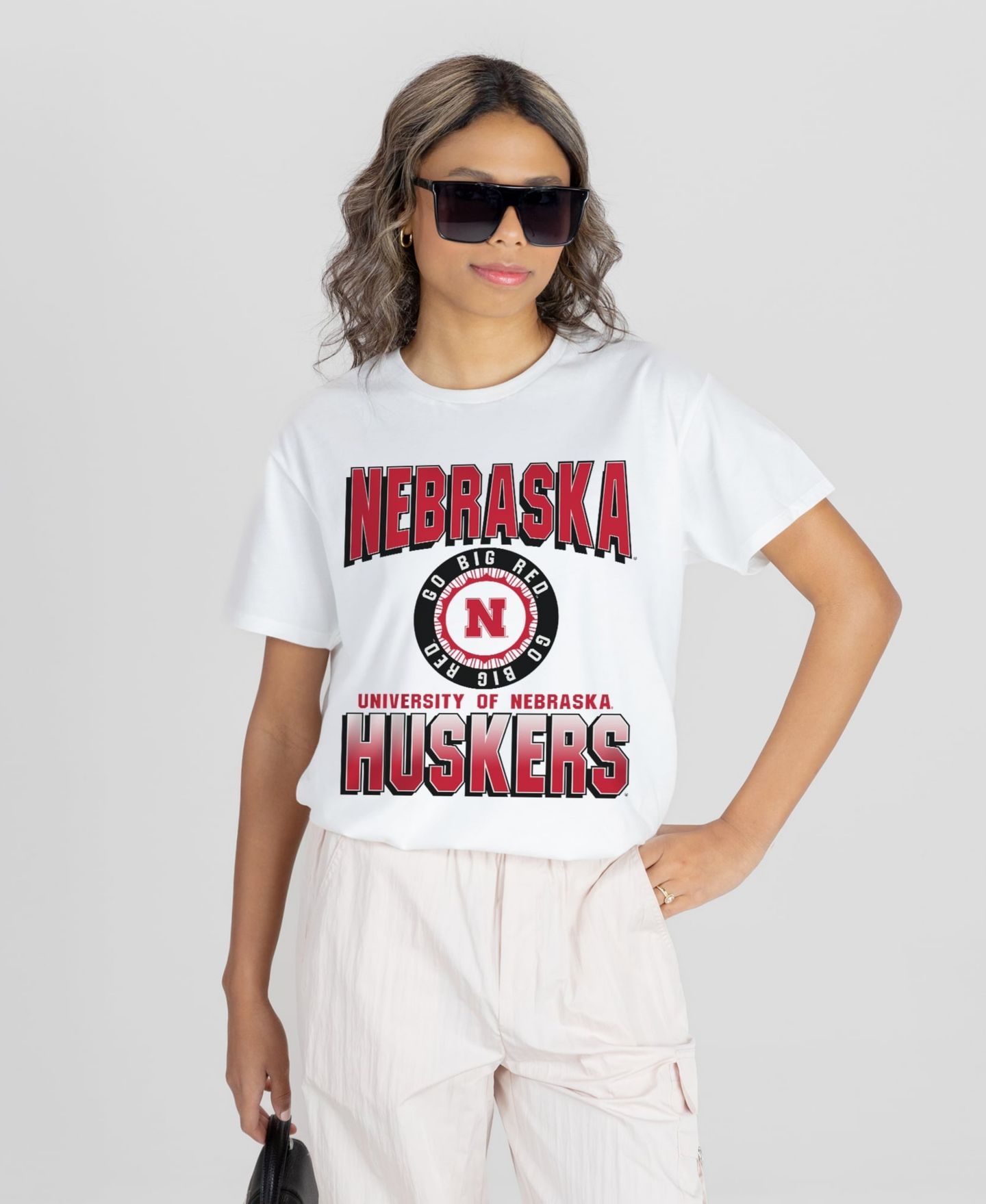 Женская футболка Gameday Couture White Nebraska Huskers All-Time Classic Oversized Flowy — фото 1