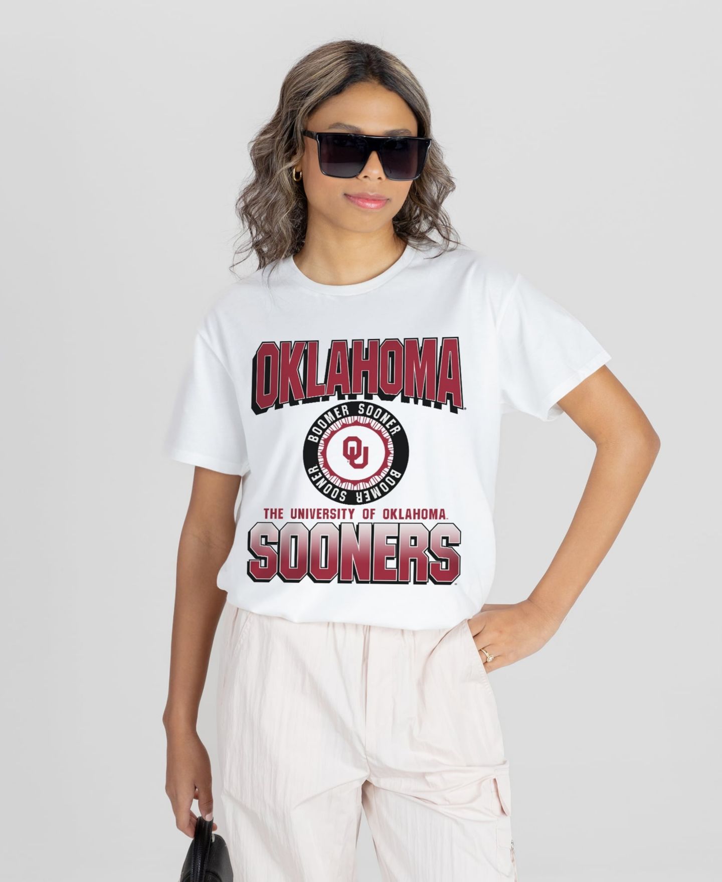 Женская футболка Gameday Couture White Oklahoma Sooners All-Time Classic Oversized Flowy — фото 1