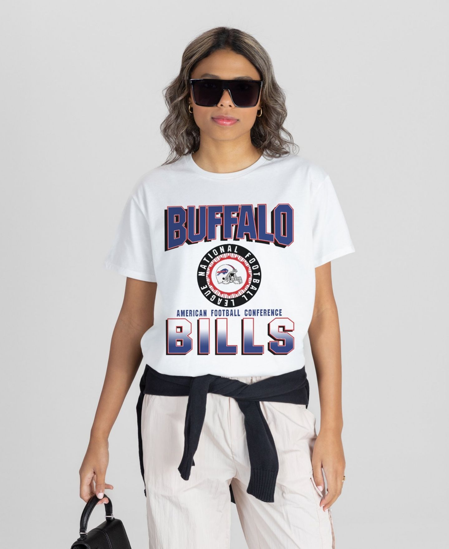 Женская футболка Gameday Couture White Buffalo Bills Oversized All-Time Classic Flowy — фото 4