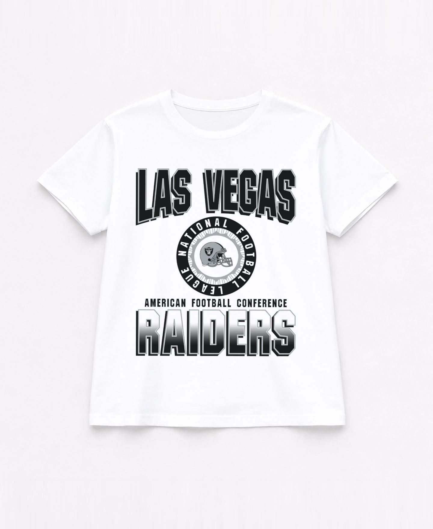 Женская футболка Gameday Couture White Las Vegas Raiders Oversized All-Time Classic Flowy — фото 5