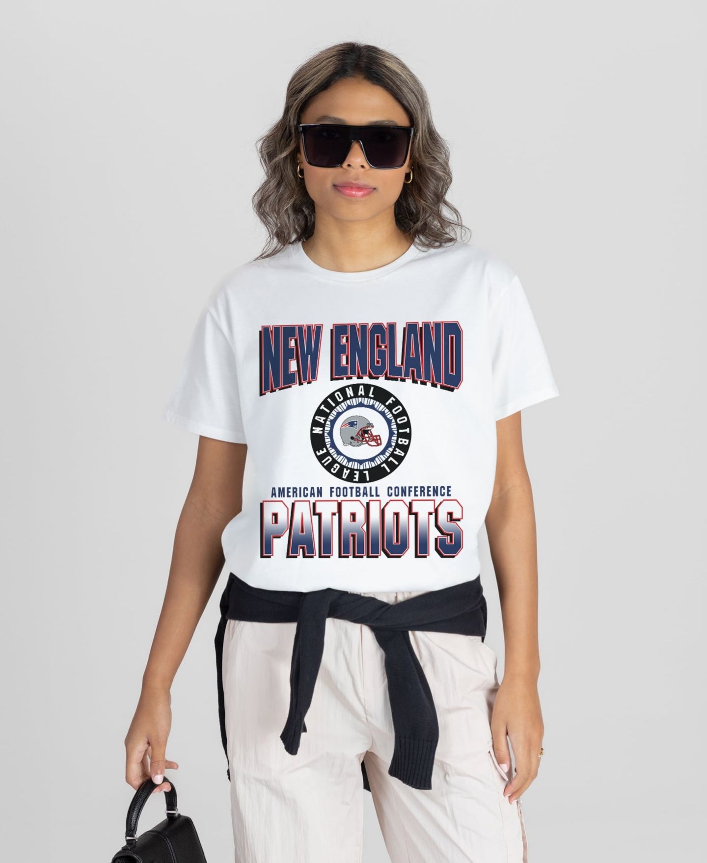 Женская футболка Gameday Couture White New England Patriots Oversized All-Time Classic Flowy — фото 4
